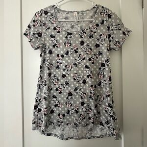 LuLaRoe Disney Gray Minnie Mouse Classic Tee